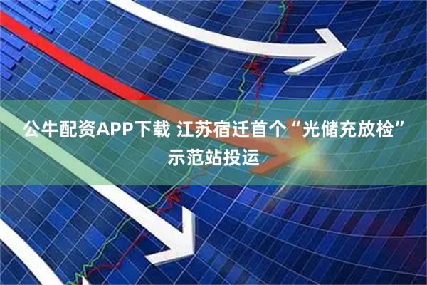 公牛配资APP下载 江苏宿迁首个“光储充放检”示范站投运