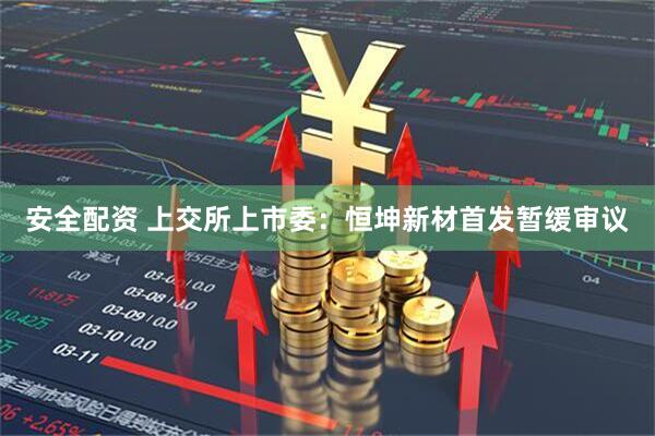 安全配资 上交所上市委：恒坤新材首发暂缓审议